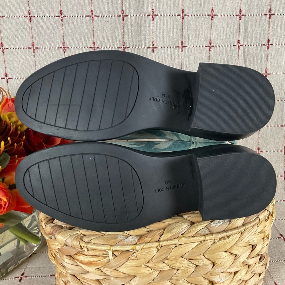 Kenneth Cole New York Levon 2.0 Welt Chelsea Boot Olive Camo Ankle Boots Sz 6.5 - Picture 6 of 6